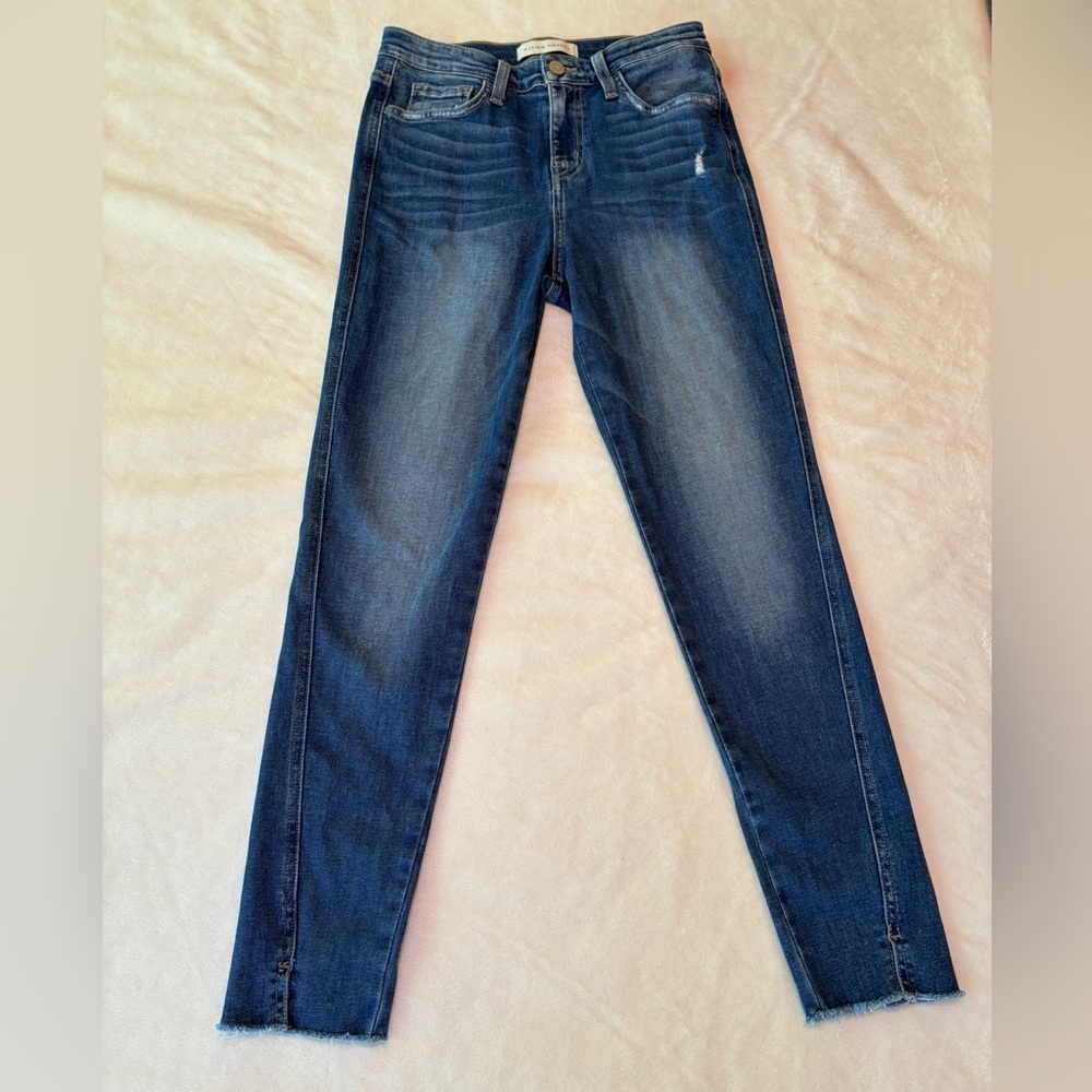 Flying Monkey Raw Slit Hem Skinny Jeans Size 26